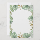 Safari Baby Shower 招待状 (裏面)