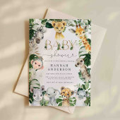 Safari Baby Shower Invitation 招待状