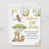 Safari Baby Shower Invitation 招待状 (正面)