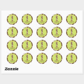 Safari Boy OR Sticker GIR 1C ラウンドシール (シート)