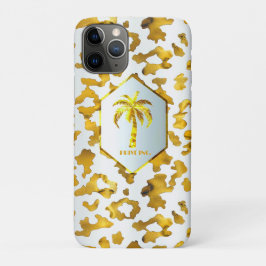 Safari Chic Gold Leopard Print  iPhone 11 Proケース