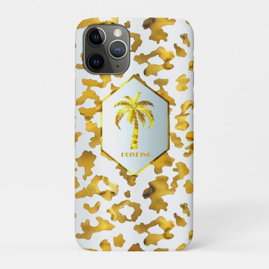 Safari Chic Gold Leopard Print  Case-Mate iPhoneケース (裏)