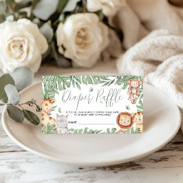 Safari Diaper Raffle Card エンクロージャーカード