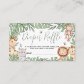 Safari Diaper Raffle Card エンクロージャーカード (正面)