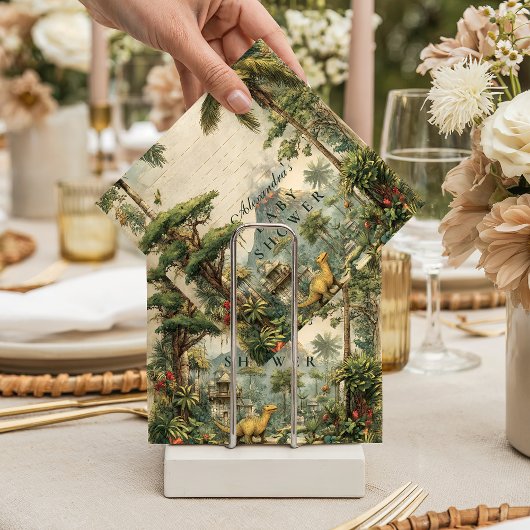 Safari Dino Baby Shower スタンダードカクテルナプキン