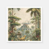 Safari Dino Baby Shower スタンダードカクテルナプキン (正面)