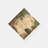 Safari Foliage & Friends Baby Shower スタンダードカクテルナプキン (角)