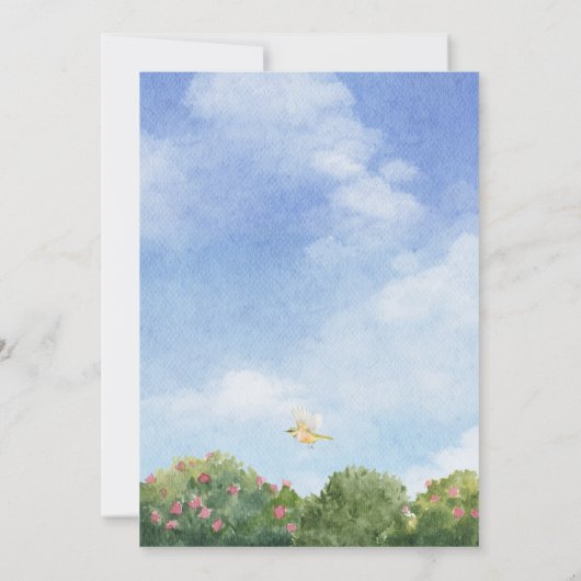 Safari forest birthday 招待状 (裏面)