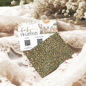 Safari Gender Neutral Baby Shower Registry Card エンクロージャーカード