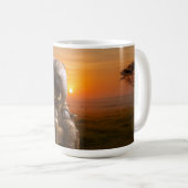 Safari Gentleman Elephant コーヒーマグカップ (正面右)