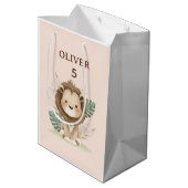 Safari Gift Bag, Oliver's 5th Birthday Present Bag ミディアムペーパーバッグ (裏面アングル)