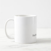 Safari Grey Elephant Animal コーヒーマグカップ (左)