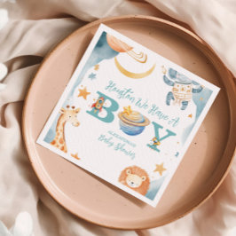 Safari Houston私たちはボーイアウトスペースを持っている スタンダードカクテルナプキン