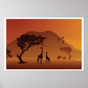 safari in africa poster from 8.99 ポスター
