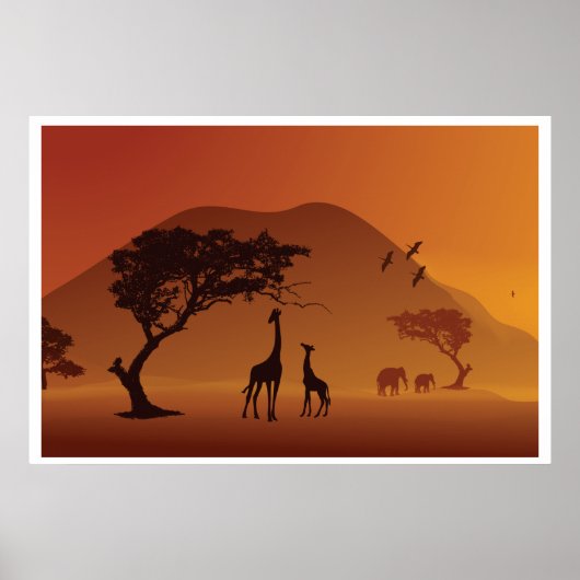 safari in africa poster from 8.99 ポスター (正面)