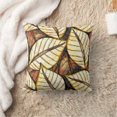 Safari in Your Home Rain forest 葉 クッション (ブランケット)