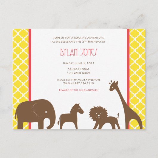 Safari_Invite.ai インビテーションポストカード (正面)