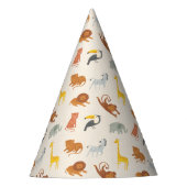 Safari Jungle Animals パーティーハット (正面)