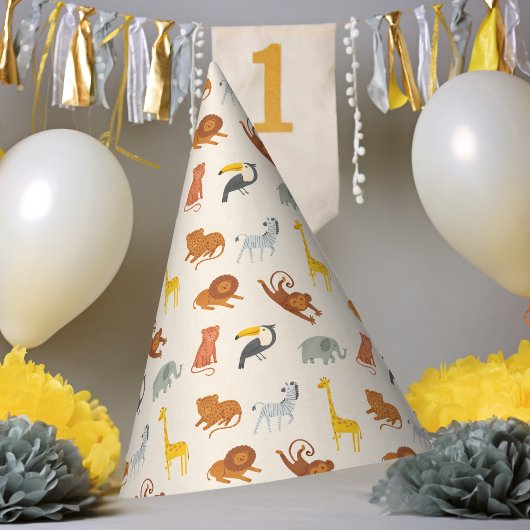 Safari Jungle Animals パーティーハット