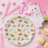 Safari Jungle Animals ペーパープレート (パーティー)