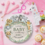 Safari Jungle Animals Baby Shower Tropical   ペーパープレート (パーティー)