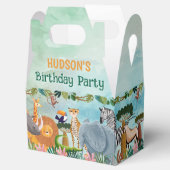 Safari jungle animals birthday custom フェイバーボックス (オープン)