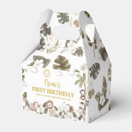 Safari Jungle Animals Birthday Party Favor Box フェイバーボックス