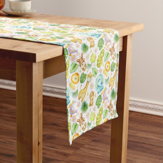 Safari Jungle Animals Table Runner ショートテーブルランナー (インサイチュ)