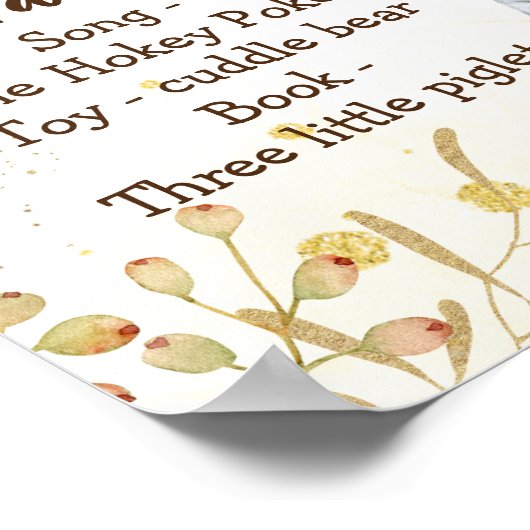 Safari jungle animals wild one birthday milestone ポスター (角)