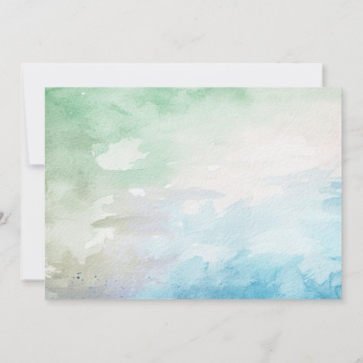 Safari jungle birthday animal adoption certificate 招待状 (裏面)