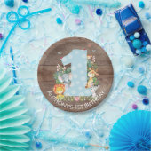 Safari Jungle Boys 1st Birthday 7"プレート ペーパープレート (パーティー)