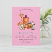 Safari Jungle Celebration for Any Occasion 招待状 (スタンド正面)