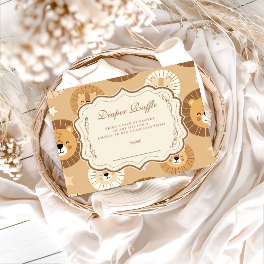 Safari Lion Diapper Raffle エンクロージャーカード