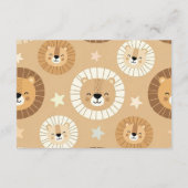 Safari Lion Diapper Raffle エンクロージャーカード (裏面)