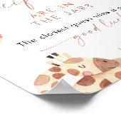 SAFARI Pacifiers in Jar Baby Shower Game ポスター (角)