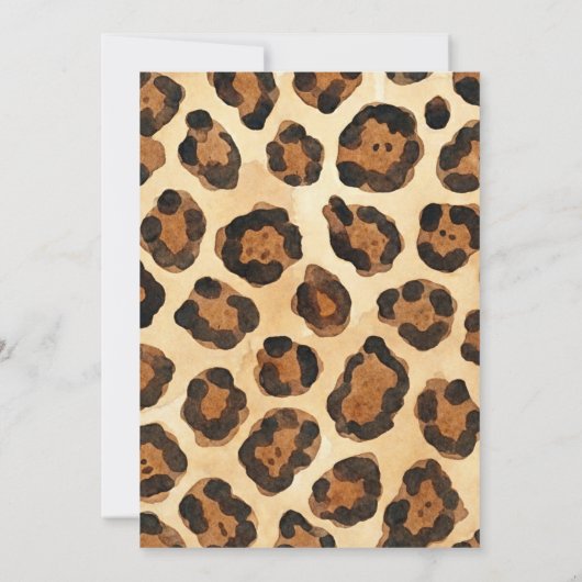 Safari Party Animals birthday invitation 招待状 (裏面)