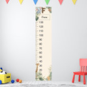 Safari Personalized Name Monogram F Growth Chart ポスター