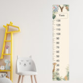Safari Personalized Name Monogram Y Growth Chart ポスター