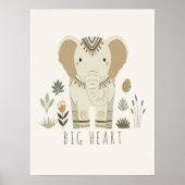 Safari Portraits Elephant Ivory ID1264 ポスター (正面)