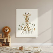 Safari Portraits Giraffe Ivory ID1264 ポスター