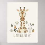 Safari Portraits Giraffe Ivory ID1264 ポスター (正面)