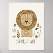 Safari Portraits Lion Ivory ID1264 ポスター (正面)