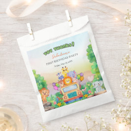 Safari Ride theme Wild One 1st Birthday Paper Bags フェイバーバッグ