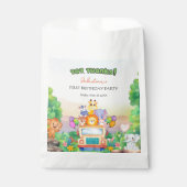 Safari Ride theme Wild One 1st Birthday Paper Bags フェイバーバッグ (正面)