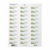 Safari Ride with Greenery 1st Birthday  ラベル (フルシート)