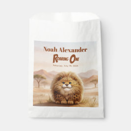 Safari Roaring One Fluffy Leopard Birthday Party フェイバーバッグ