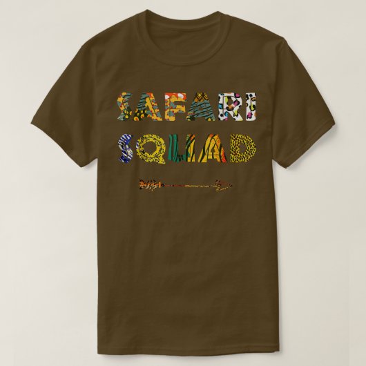 Safari Squad African Family Vacation Summer Vacay  Tシャツ (デザイン正面)