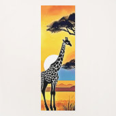 Safari Sunset: Giraffe's Embrace ヨガマット (正面)