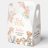 Safari Sweet Girl Floral Birthday  フェイバーボックス (オープン)