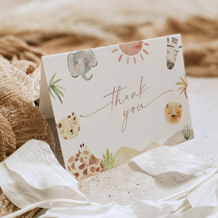 SAFARI Thank You Fold Card サンキューカード